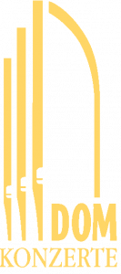 Logo Komkonzerte - Orgelpfeifen und Schrift